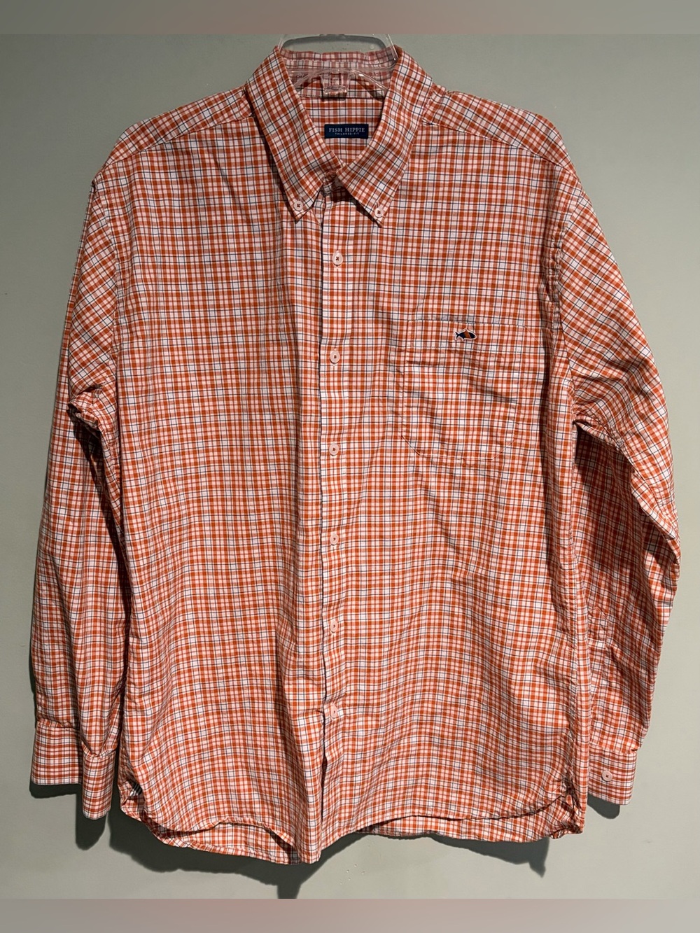 Fish Hippie Casual Button Down Sport Shirt